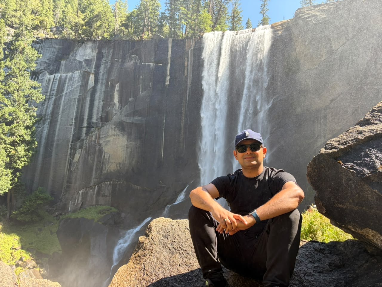 Apoorva Mishra at Vernal Falls, Yosemite National Park
